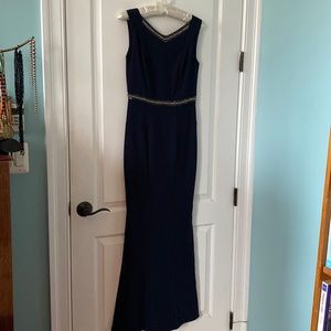 Laundry by Shelli Segal formal party dress in navy